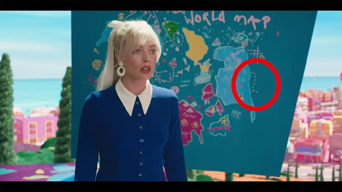Barbie: Warner explica la controversia del mapa de los 9 puntos