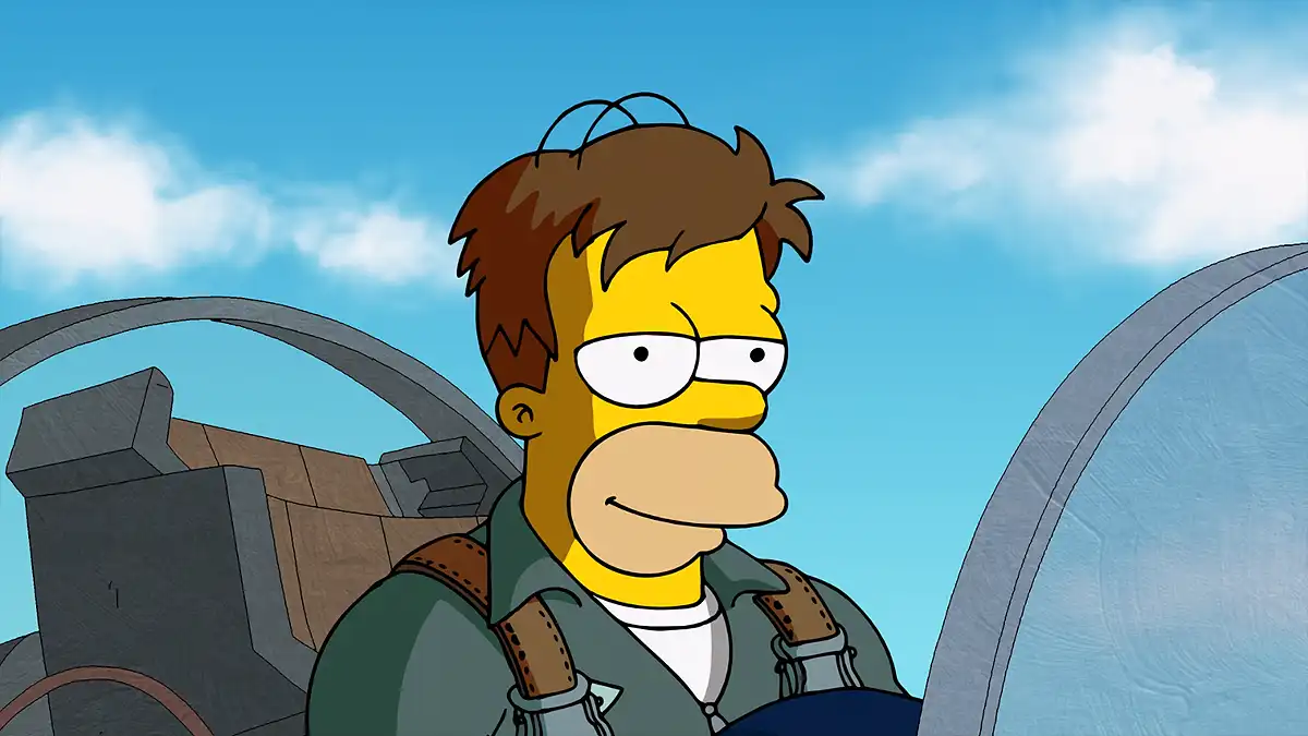 los simpson top gun